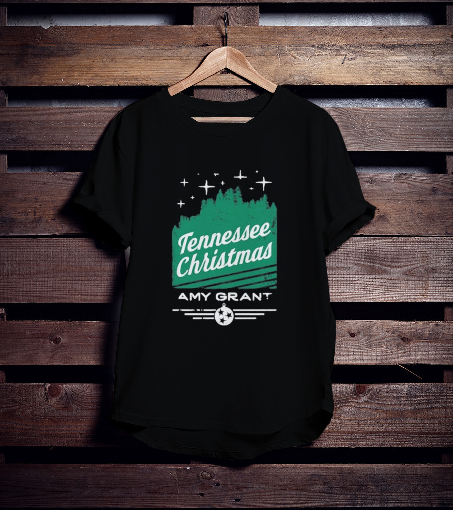 Tennessee Christmas Amy Grant Stars Trees T-Shirt