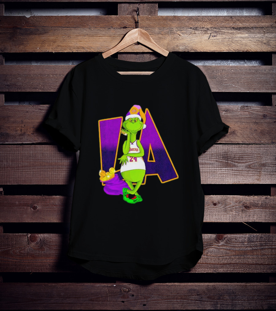 Kobe Bryant Grinch LA Lakers 24 Grinchmas T-Shirt