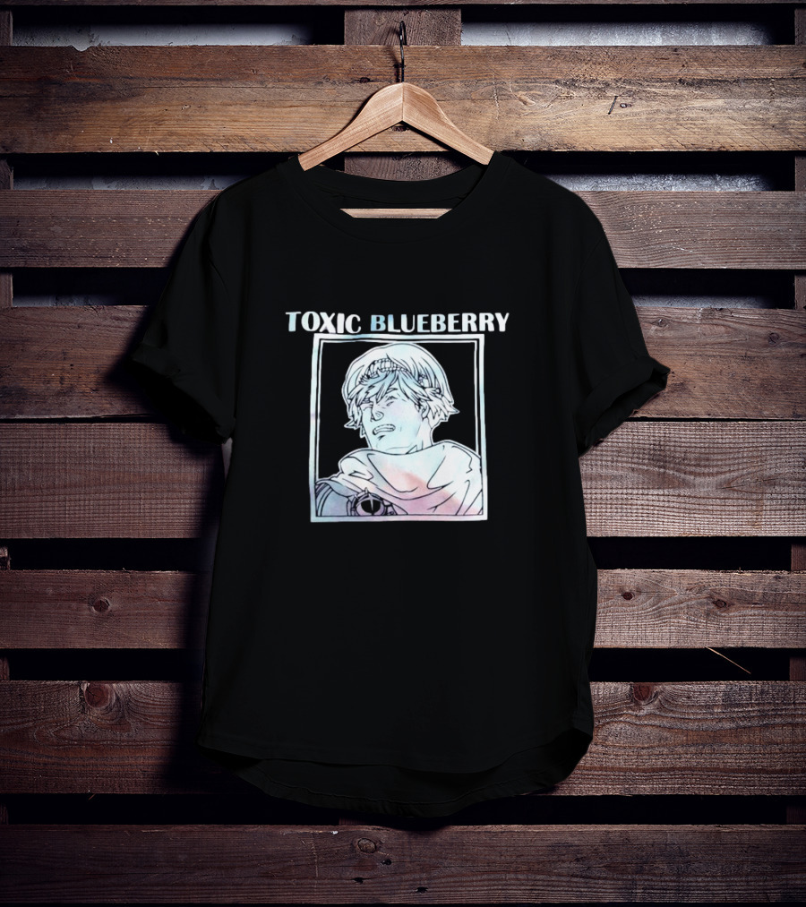 TOXIC BLUEBERRY Manga Style Character T-Shirt