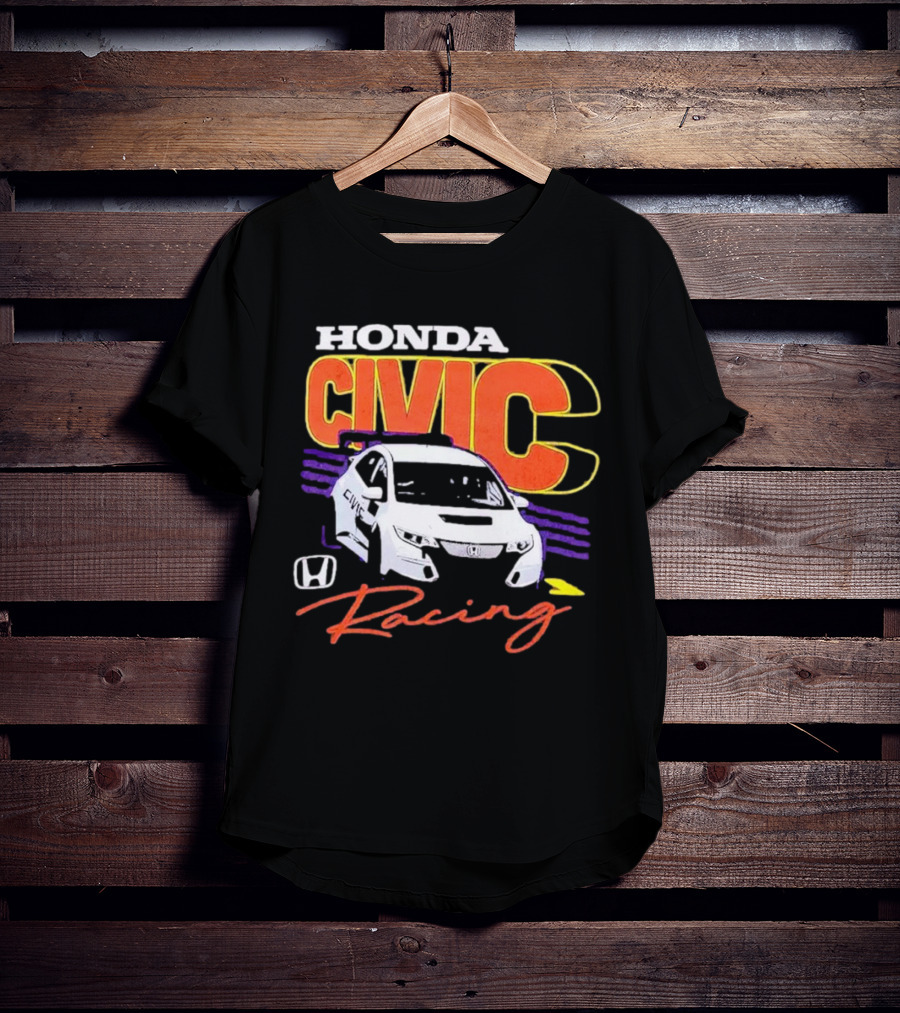 Honda Civic Racing Racecar T-Shirt