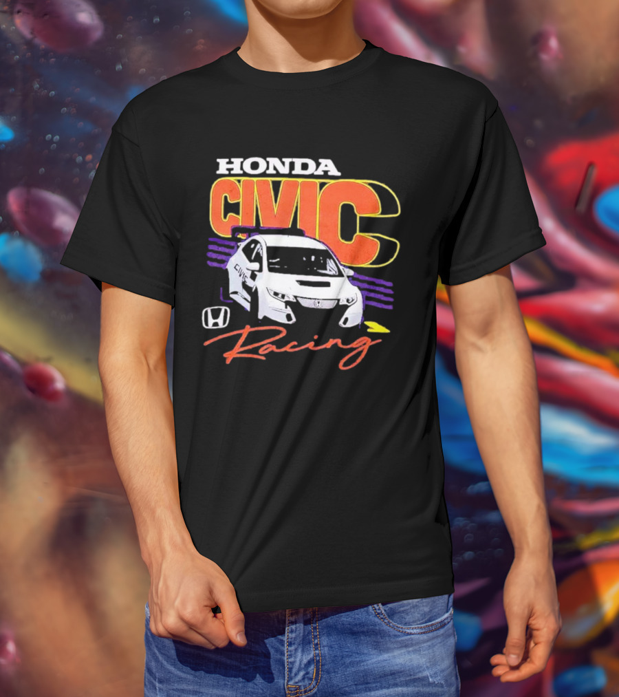 Honda Civic Racing Racecar T-Shirt