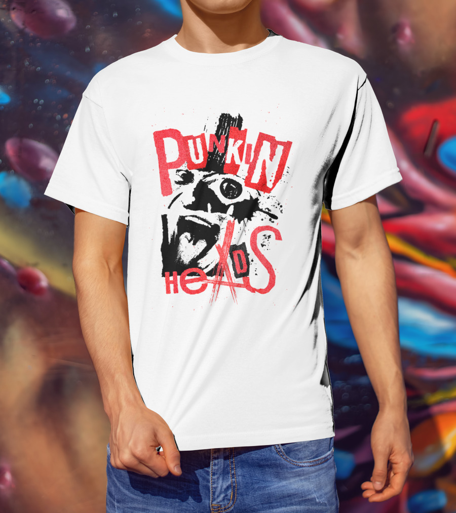 Punkin' Heads Horror Mask Graffiti T-Shirt