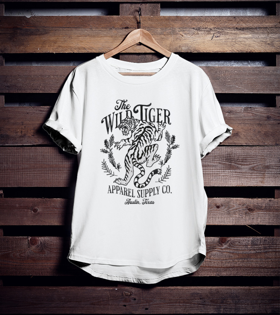 The Wild Tiger Apparel Supply Co. Austin, Texas T-Shirt