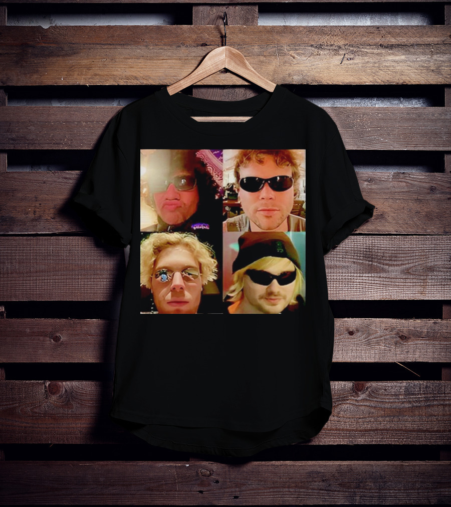 5 Seconds Of Summer Sunglasses Group Collage T-Shirt