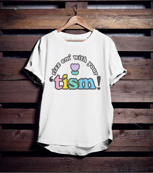 Rizz Em With Your Tism Pastel Flower T-Shirt