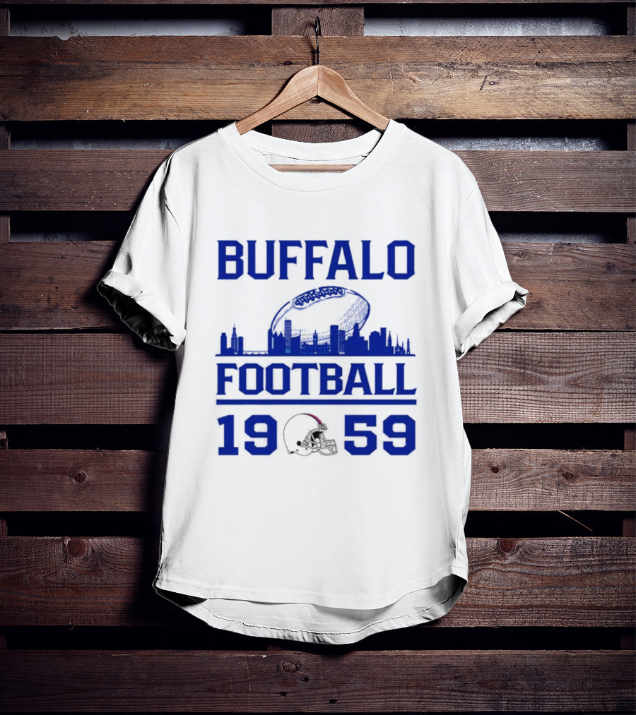 Buffalo Football 1959 Skyline Helmet T-Shirt