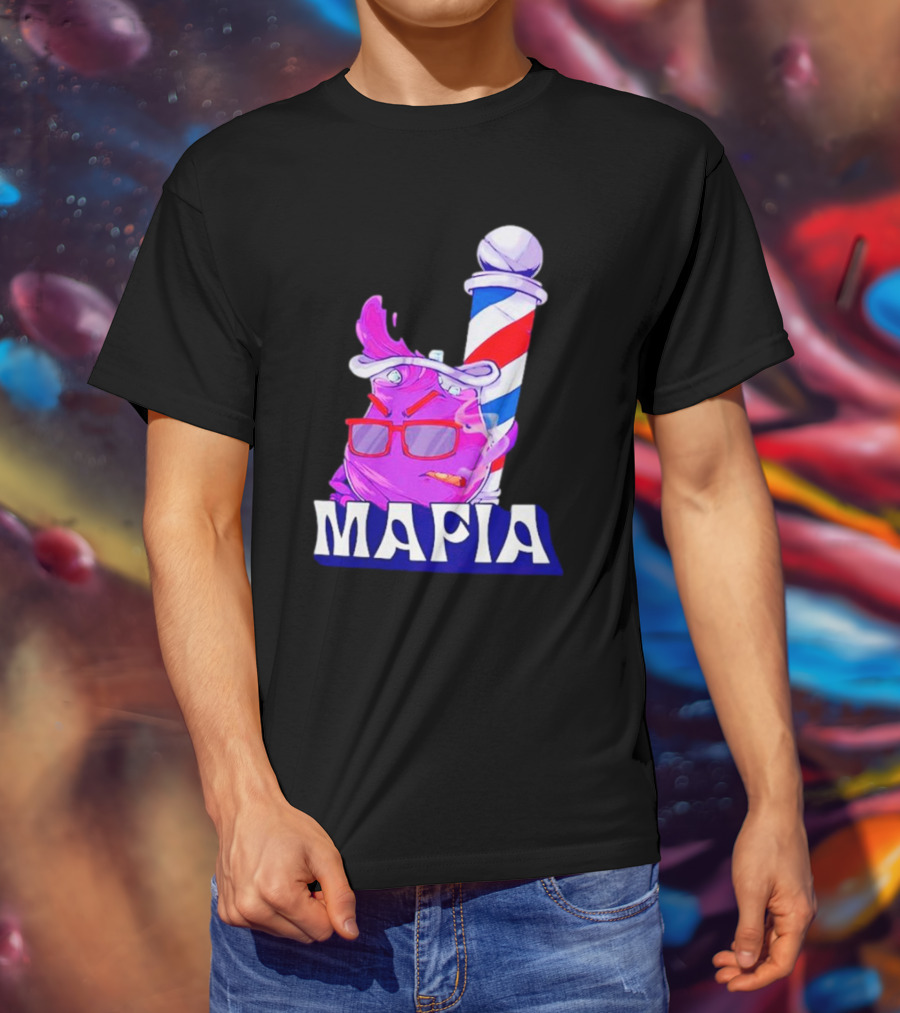 Cool Aiid Mafia Purple Barber Pole T-Shirt