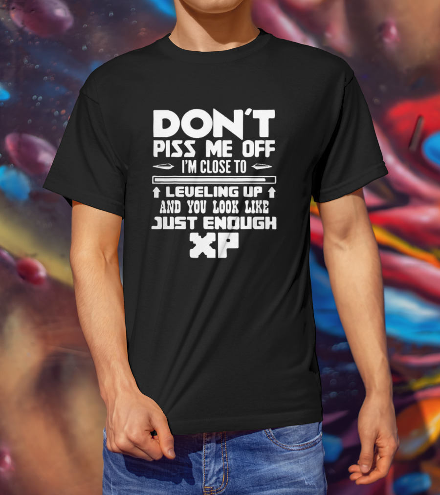Don’t Piss Me Off I’m Close To Leveling Up And You Look Like Just Enough XP T-Shirt