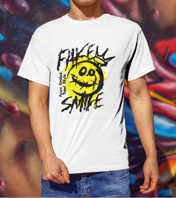 Fake Smile Faux Smiles Real Style Smiley Crown T-Shirt