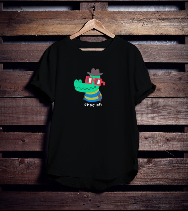 Nouns Croc On With Hat And Glasses T-Shirt