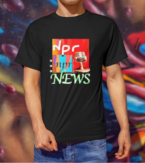 Npr Tiktok Npr News Microphone T-Shirt