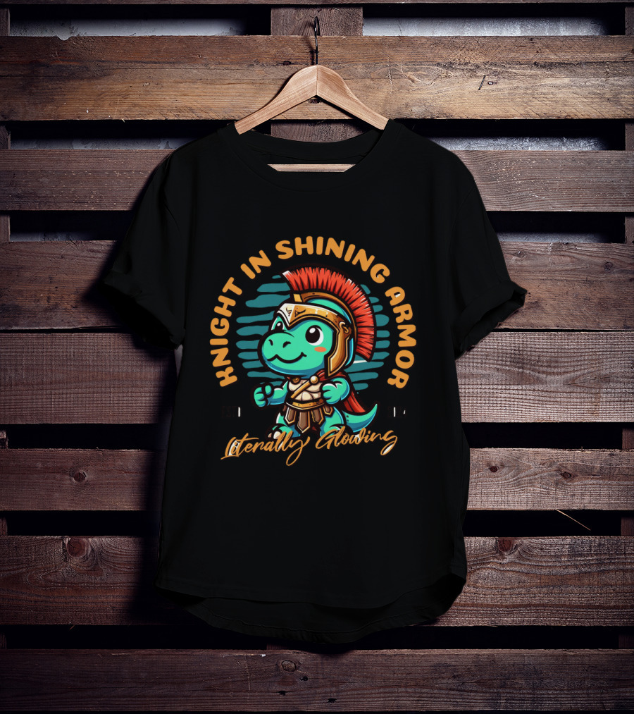 Knight In Shining Armor Literally Glowing Baby Knight T-Shirt