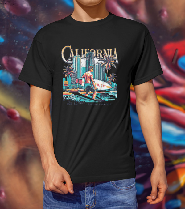 California Miami Surfing Paradise Classic Vibes T-Shirt