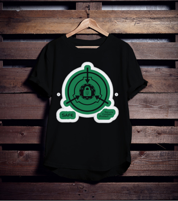 SCP Foundation Safe Classification Secure Contain Protect Lock T-Shirt