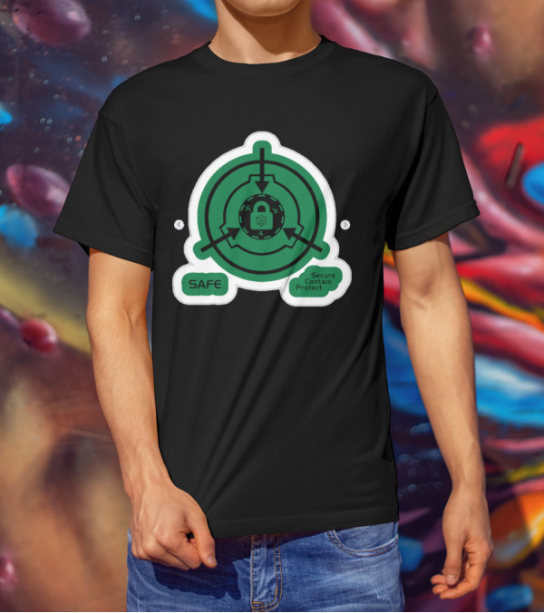 SCP Foundation Safe Classification Secure Contain Protect Lock T-Shirt
