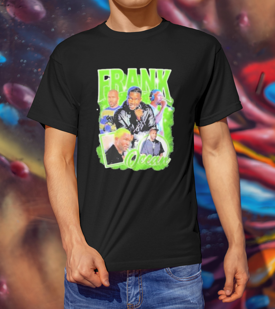 Frank Ocean Vintage Rap Music Collage T-Shirt