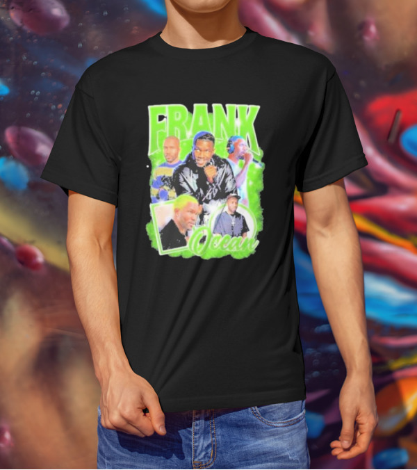Frank Ocean Vintage Rap Music Collage T-Shirt