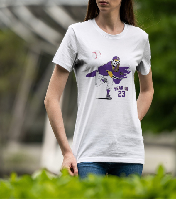 Year Of 23 EC Skeleton Baseball Pitcher T-Shirt