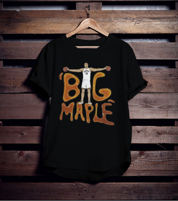 Zach Edey Big Maple Basketball Number 15 Dribbling T-Shirt