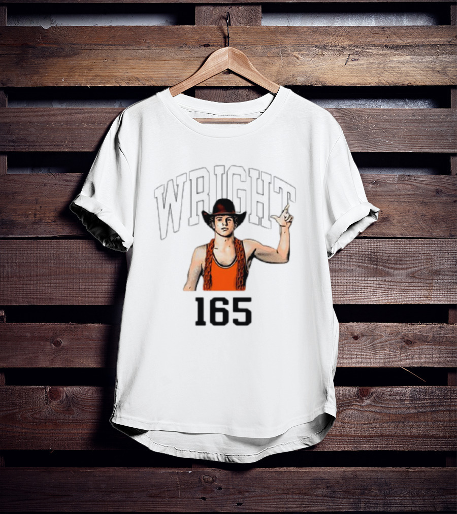 Wright 165 Cowboy Wrestler T-Shirt