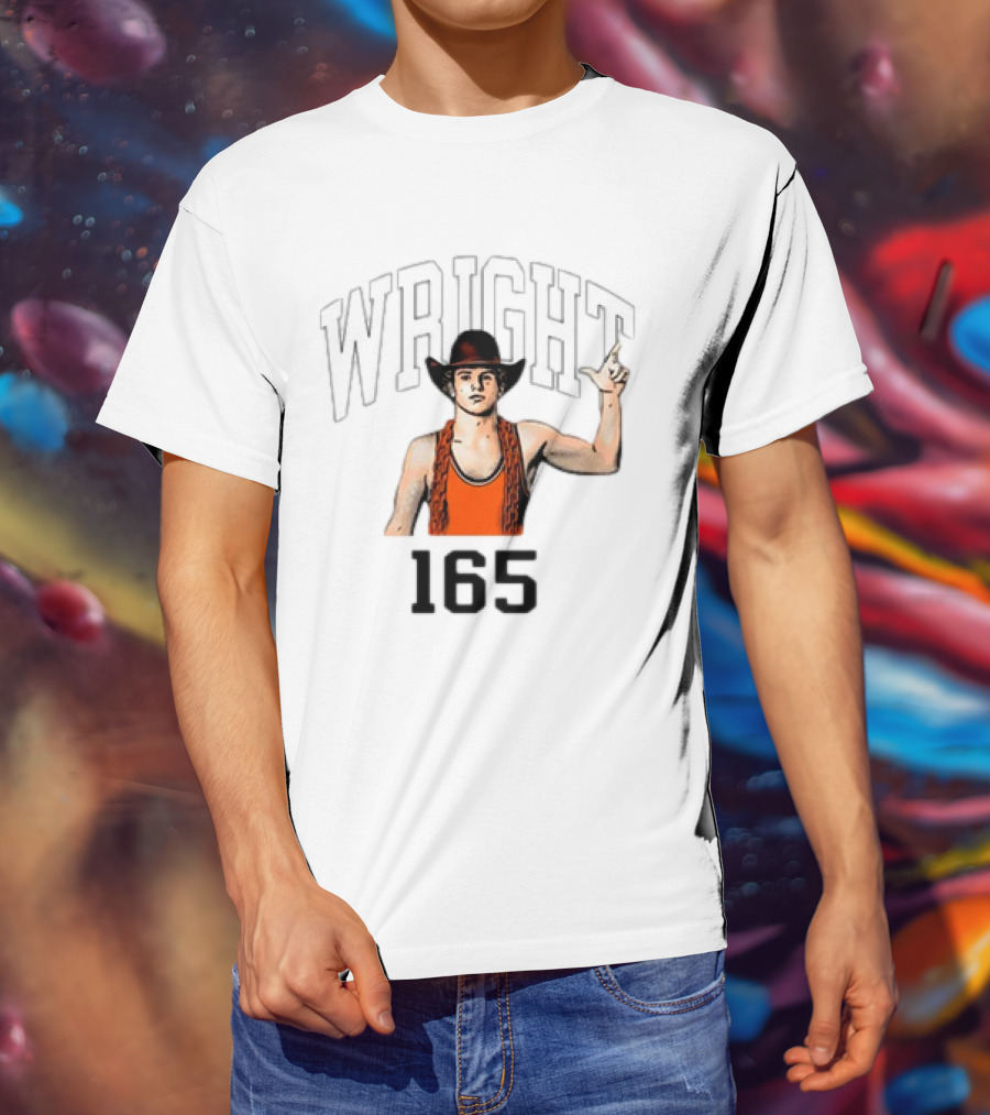 Wright 165 Cowboy Wrestler T-Shirt