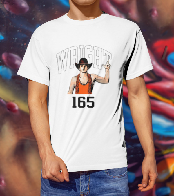 Wright 165 Cowboy Wrestler T-Shirt