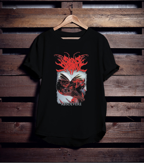 Absolvere Blood Red Insignia With Skull And Insect T-Shirt