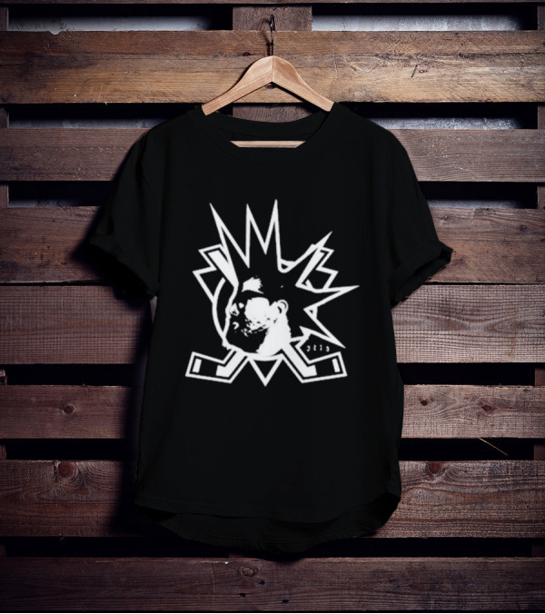 JC13 Gear Hockey Punk Logo With Crossed Sticks T-Shirt