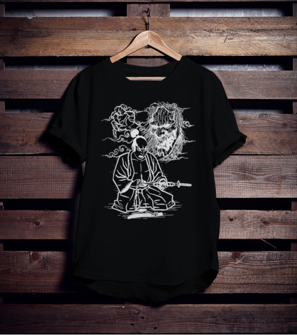 Seppuku Samurai Ghost In Signs Of The Swarm T-Shirt