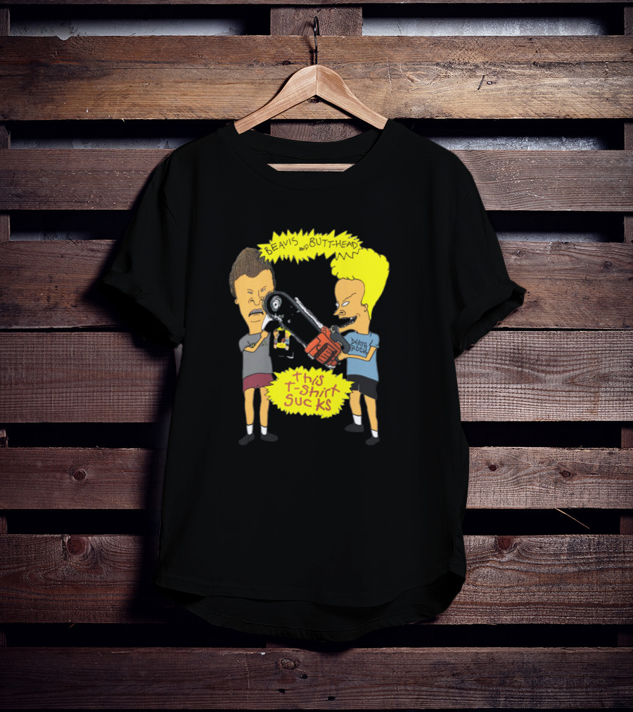 Beavis And Butt-head Death Rock This T-Shirt Sucks Vintage 1994 T-Shirt