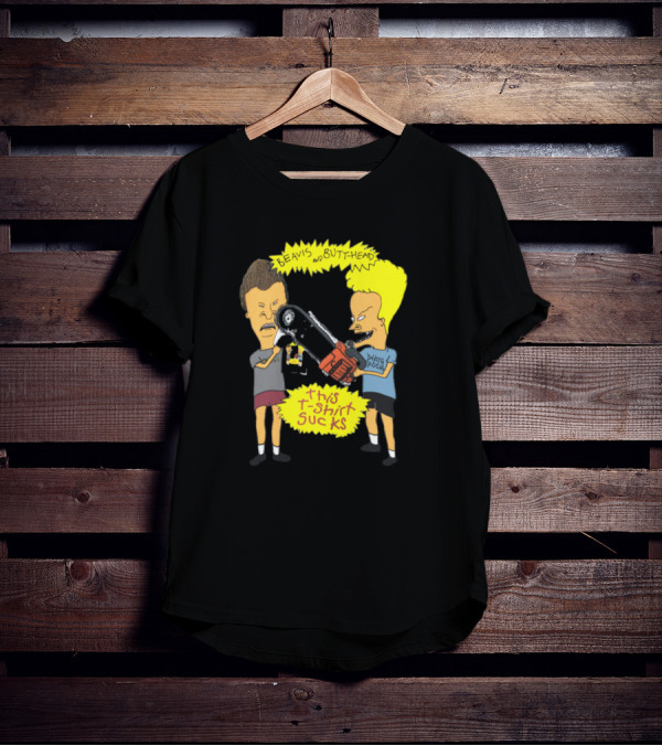 Beavis And Butt-head Death Rock This T-Shirt Sucks Vintage 1994 T-Shirt