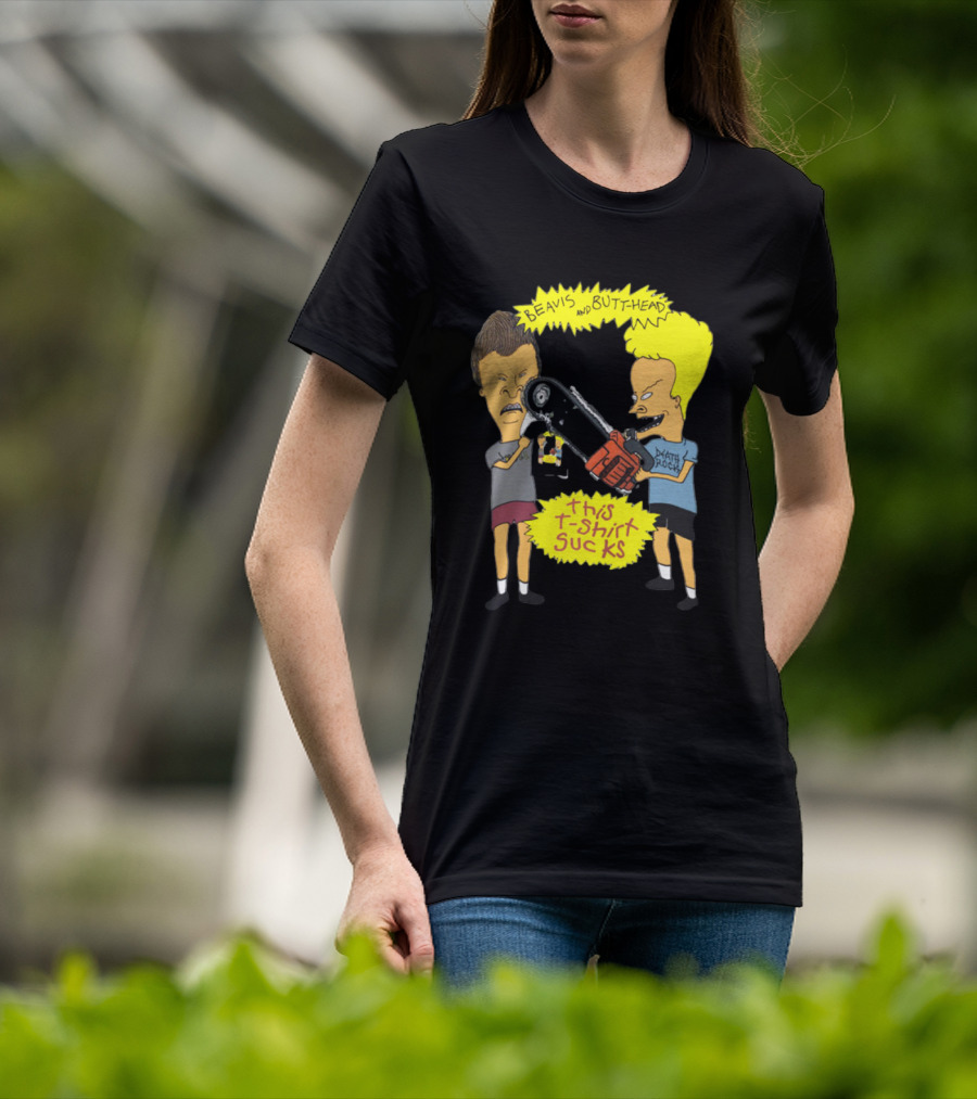 Beavis And Butt-head Death Rock This T-Shirt Sucks Vintage 1994 T-Shirt