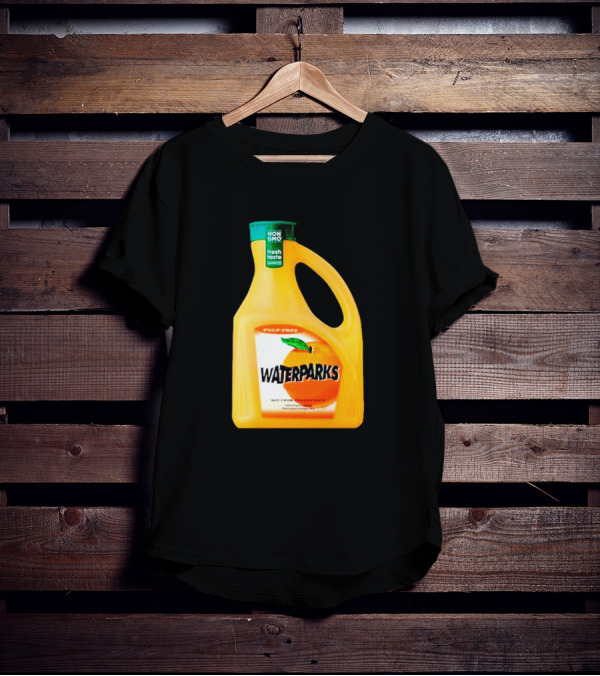 Waterparks Non-GMO Fresh Taste Orange Juice Pulp Free T-Shirt