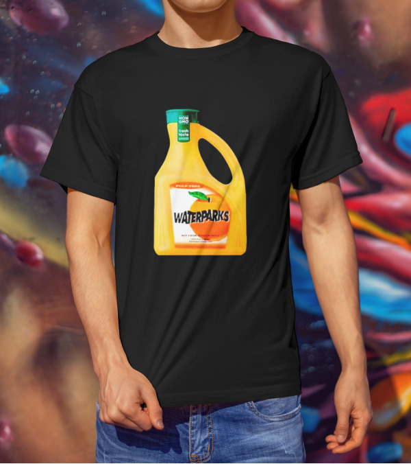 Waterparks Non-GMO Fresh Taste Orange Juice Pulp Free T-Shirt