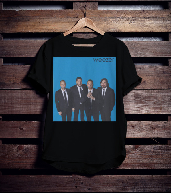Weezer Impractical Jokers Blue Album Cover Homage T-Shirt