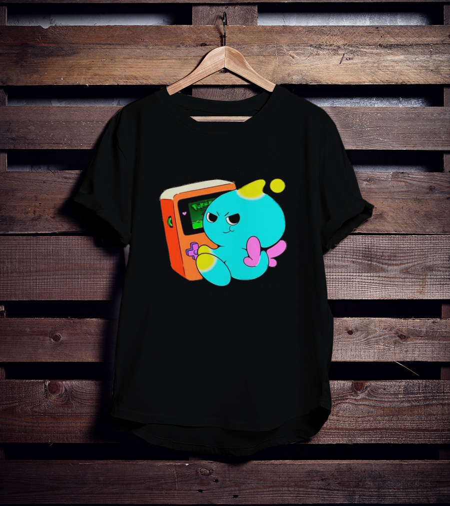 You Keep Playing Ur Silly Little Games Cartoon Creature With Game Console T-Shirt