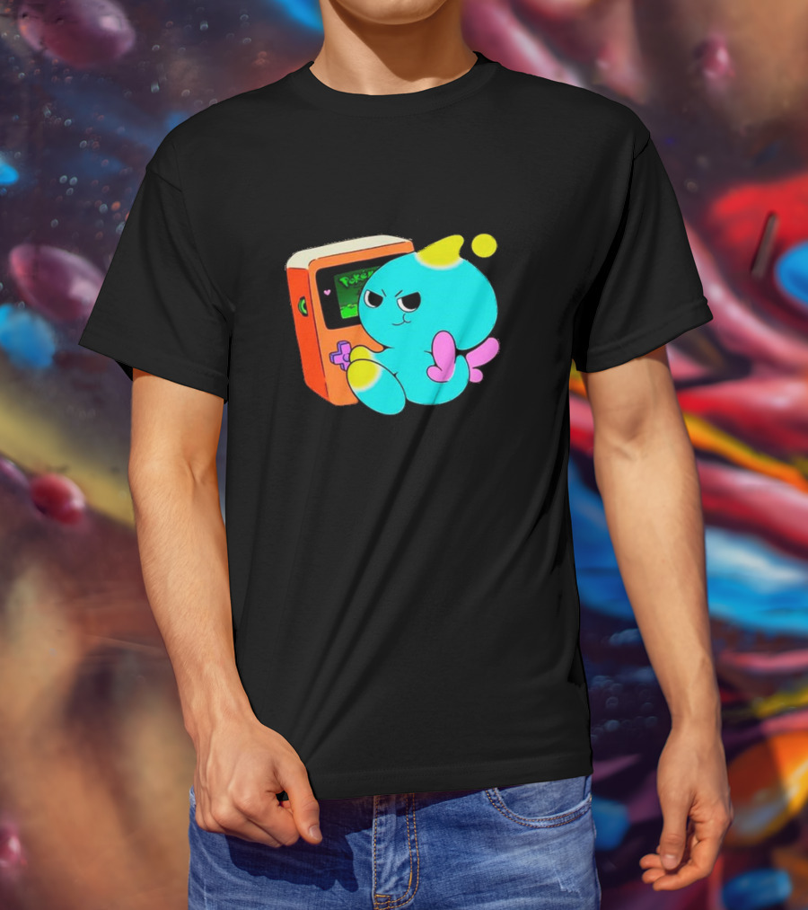 You Keep Playing Ur Silly Little Games Cartoon Creature With Game Console T-Shirt
