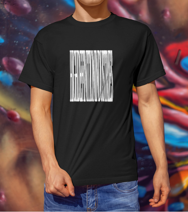 Hype And Desires Blue Barcode Puff Print T-Shirt
