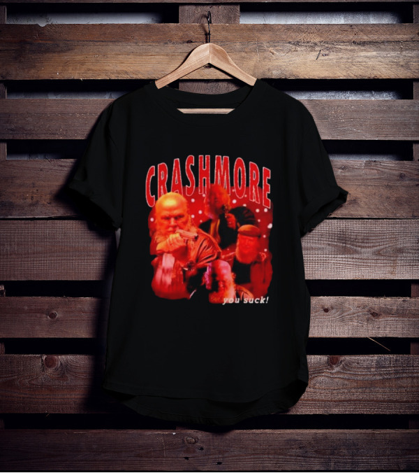 Crashmore You Suck Vintage Detective Christmas Action Santa T-Shirt