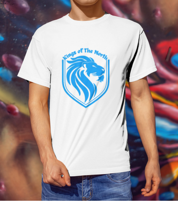 Detroit Lions Blue Crest Kings Of The North T-Shirt