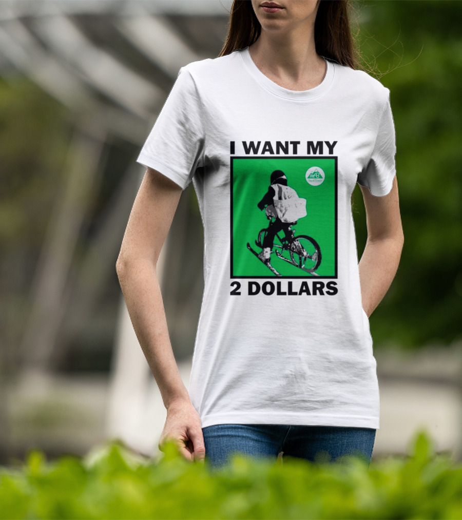 I Want My 2 Dollars Johnny Gasparini Ski Bike T-Shirt
