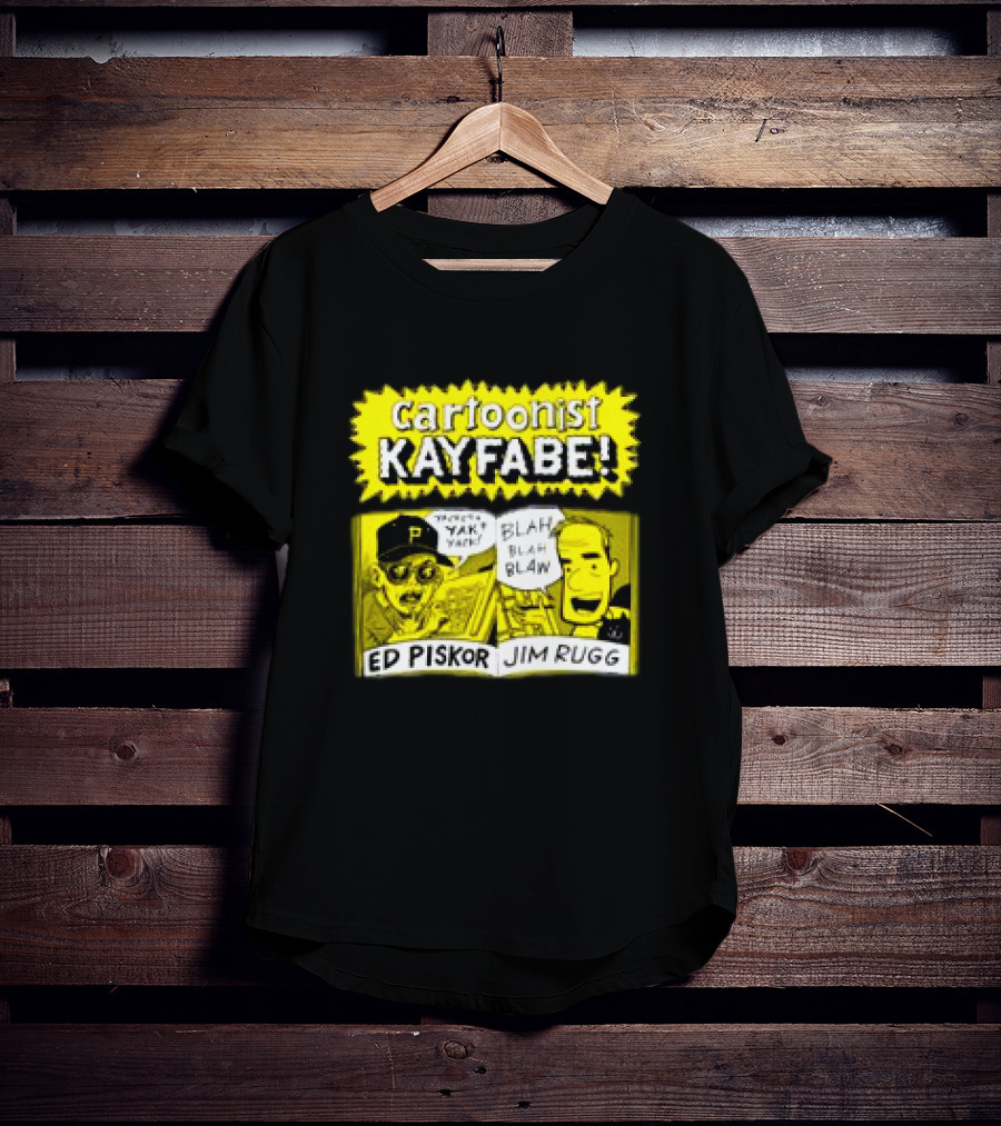 Cartoonist Kayfabe Ed Piskor Jim Rugg Yak Blah T-Shirt