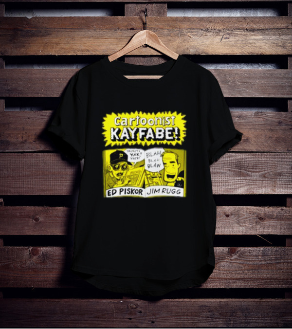 Cartoonist Kayfabe Ed Piskor Jim Rugg Yak Blah T-Shirt