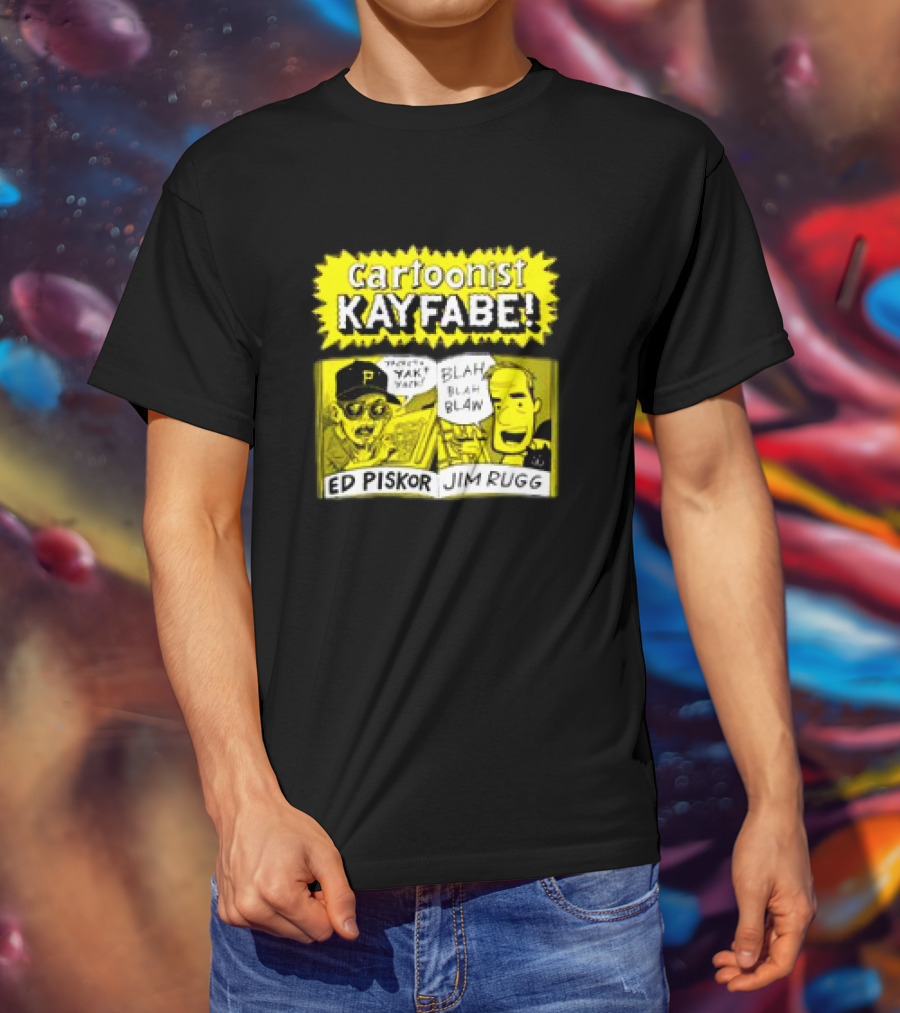 Cartoonist Kayfabe Ed Piskor Jim Rugg Yak Blah T-Shirt
