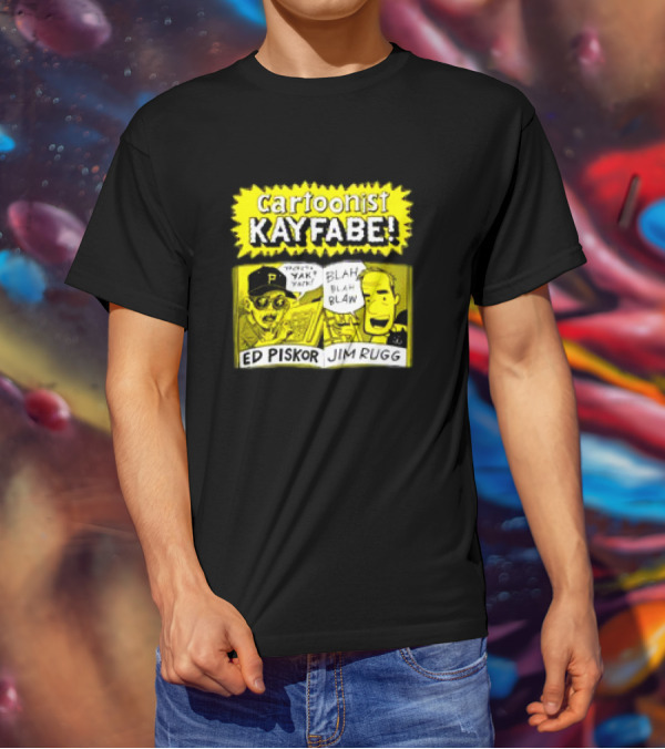 Cartoonist Kayfabe Ed Piskor Jim Rugg Yak Blah T-Shirt