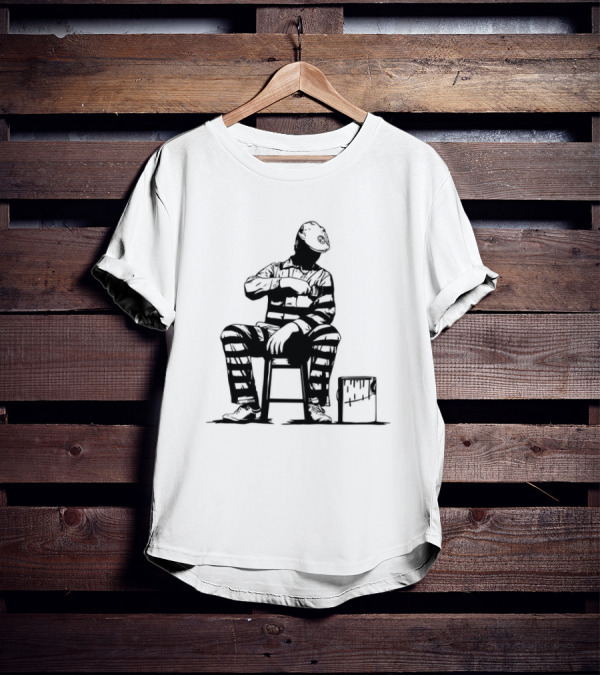 Dolk Prison Painter Sits With Paint Bucket T-Shirt
