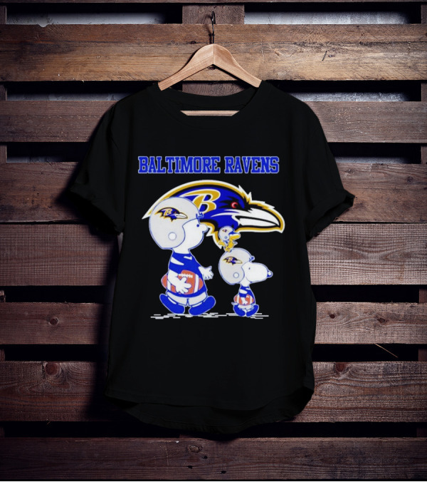 Baltimore Ravens Snoopy Football Helmets Ravens T-Shirt