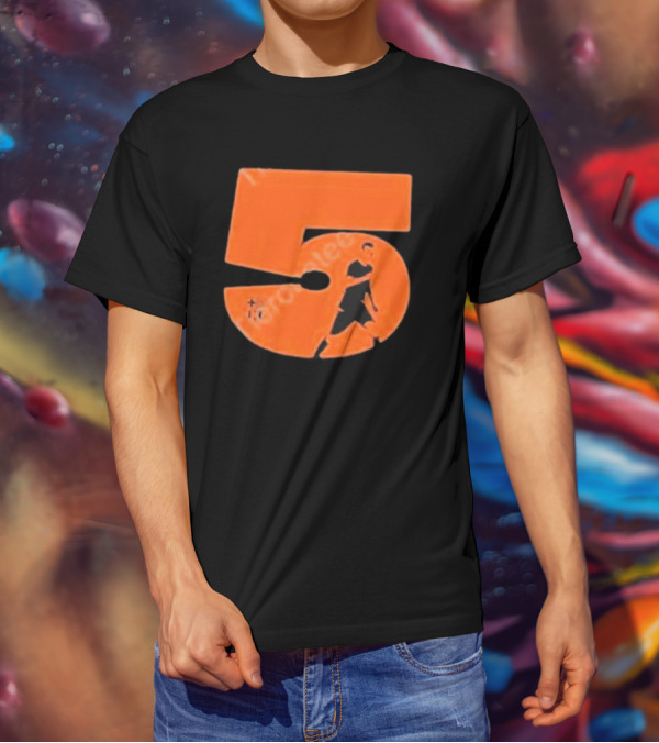 Sergio Number 5 Orange Soccer Player T-Shirt