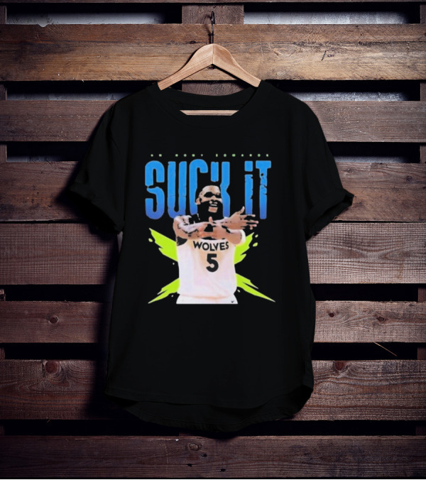 Anthony Edwards Wolves Basketball Suck It T-Shirt