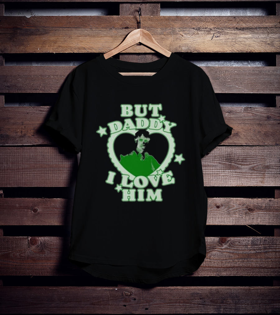 But Daddy I Love Him Draco Malfoy Heart Stars Green Text T-Shirt